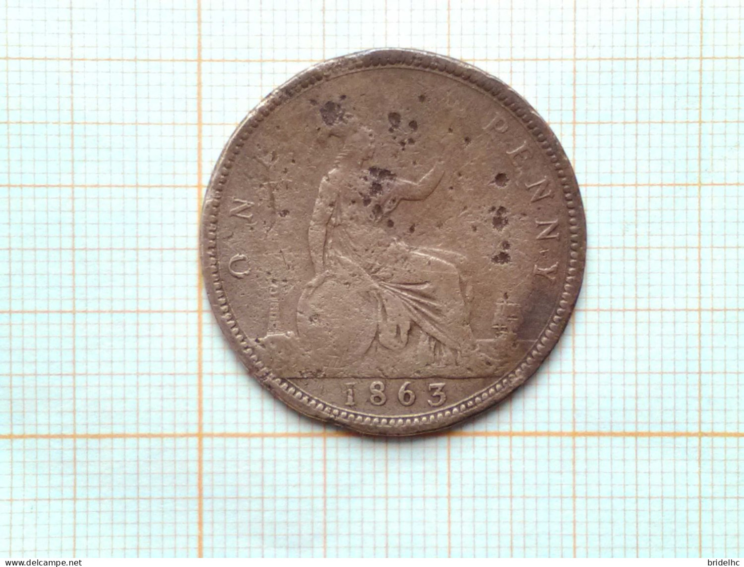 Victoria One Penny 1863 - D. 1 Penny