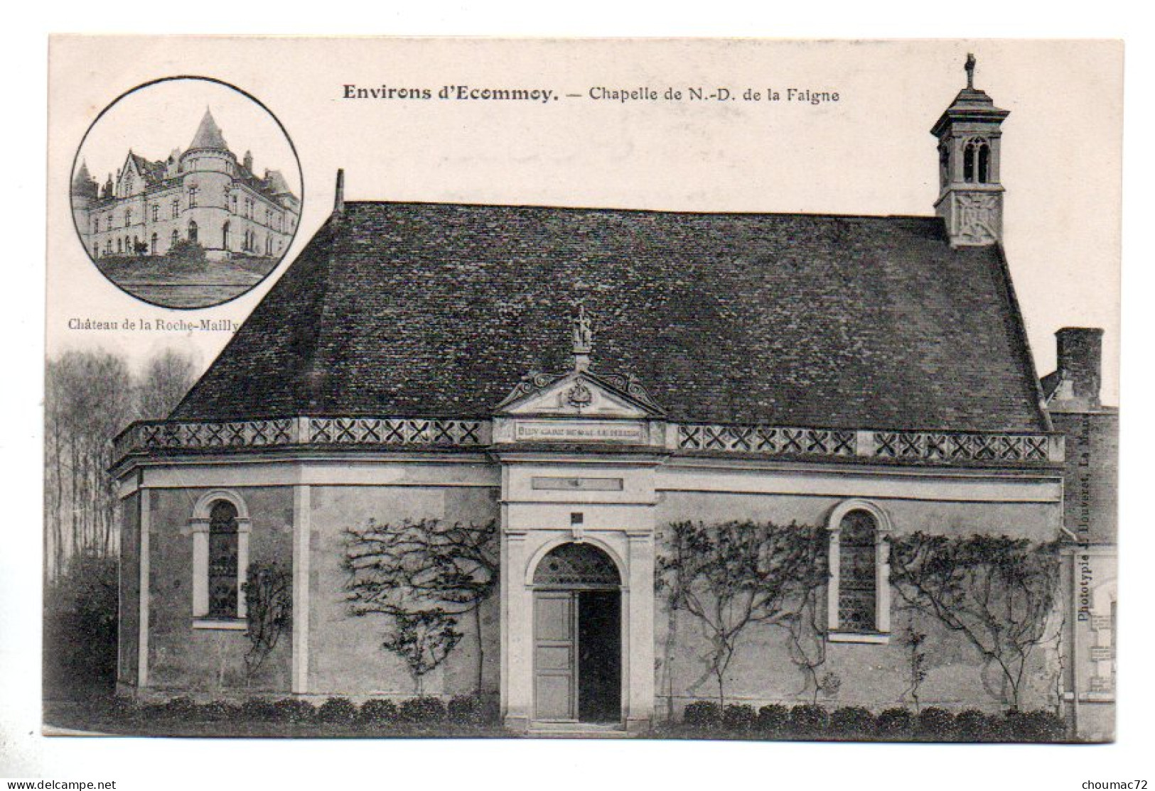 (72) 2648, Pontvallain, Phototypie Bouveret, Chapelle ND De La Faigne - Pontvallain