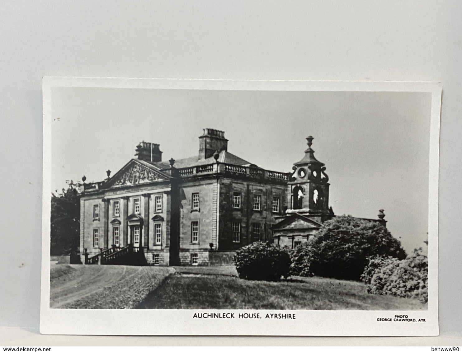 Auchinleck House, Ayrshire, Real Photo Postcard, George Crawford - Ayrshire