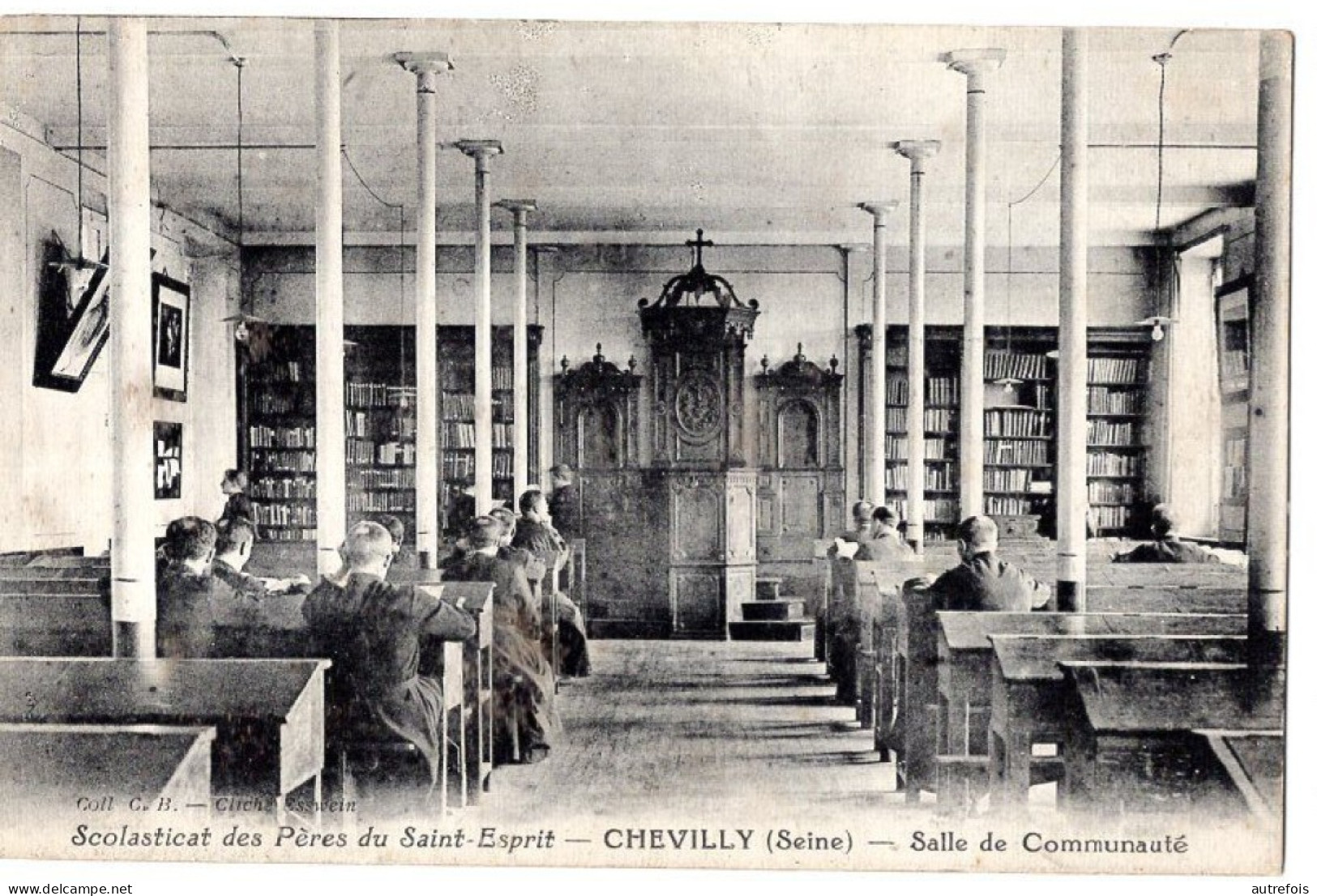 94  CHEVILLY   SCOLASTICAT DES PERES DU SAINT ESPRIT  -  SALLE DES COMMUNAUTE - BIBLIOTHEQUE - Chevilly Larue