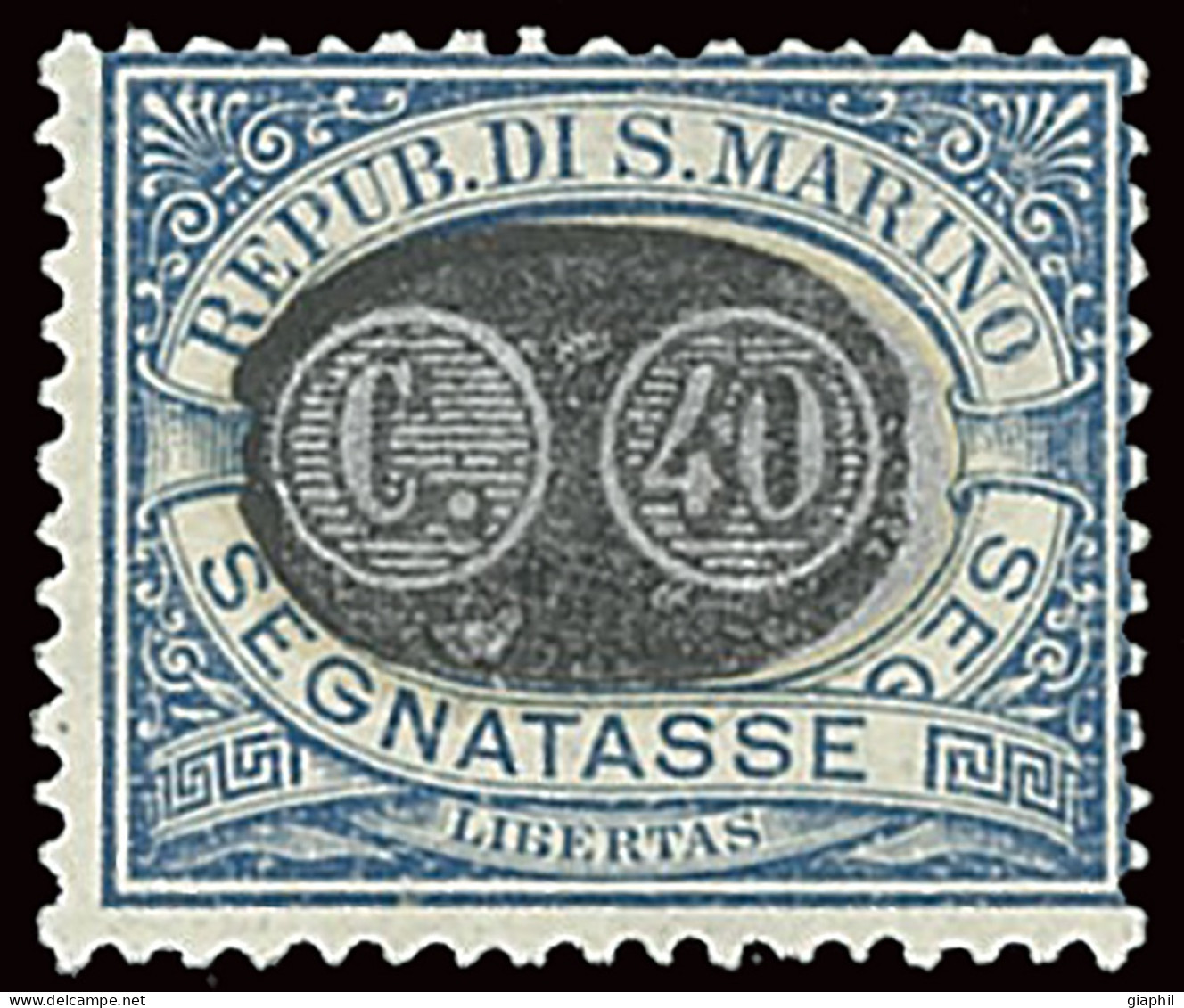 SAN MARINO 1931 SEGNATASSE 40 Su 30 CENT. (Sass. 43) NUOVO INTEGRO ** OFFERTA! - Timbres-taxe