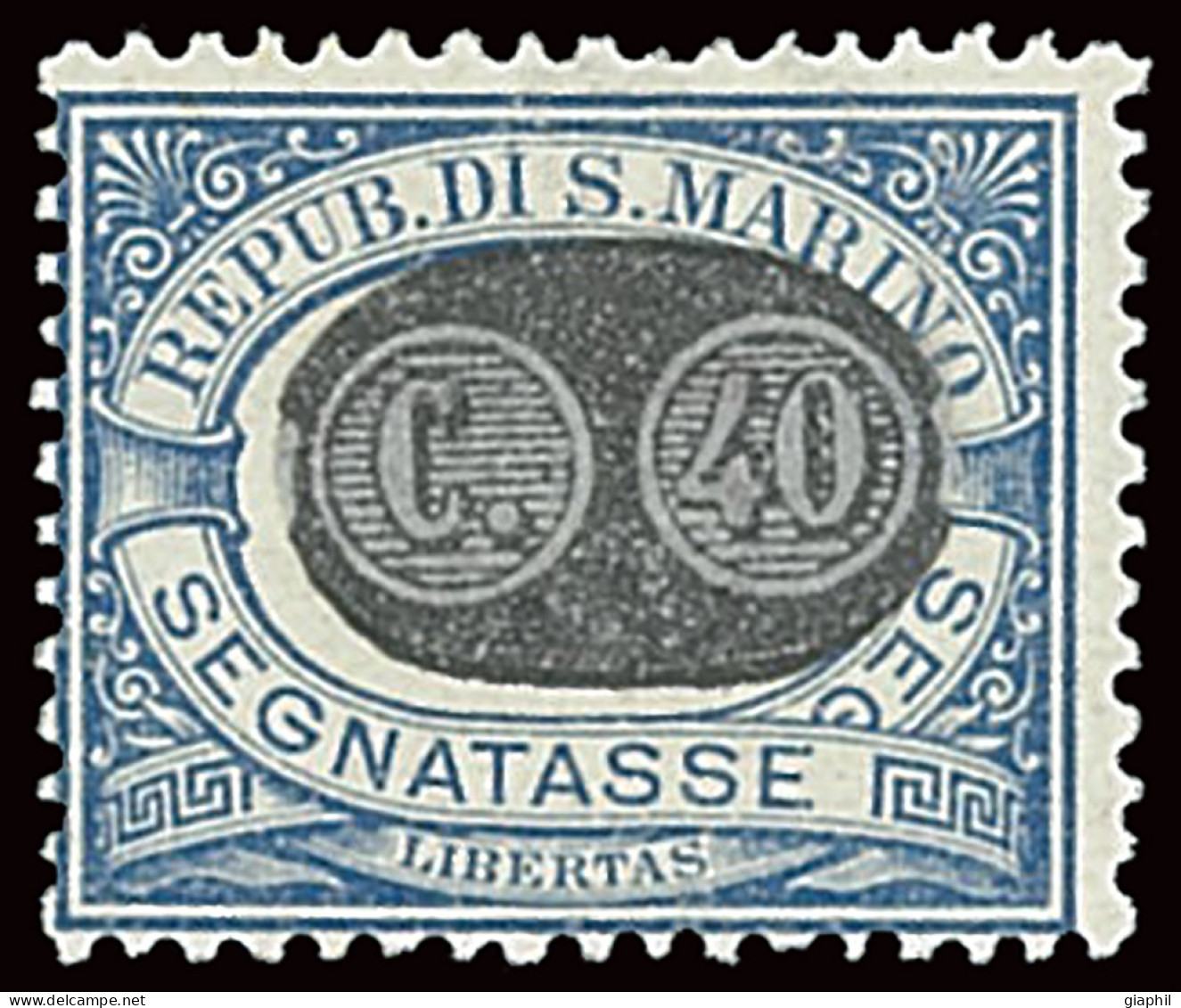 SAN MARINO 1931 SEGNATASSE 40 Su 5 CENT. (Sass. 41) NUOVO INTEGRO ** OFFERTA! - Postage Due