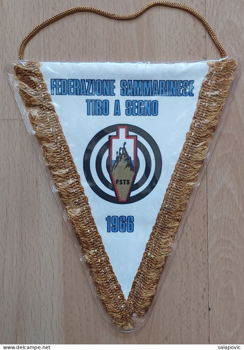 San Marino Shooting Federation, Federazione Sammarinese Tiro A Segno Archery PENNANT, SPORTS FLAG ZS 2/4 - Bogenschiessen