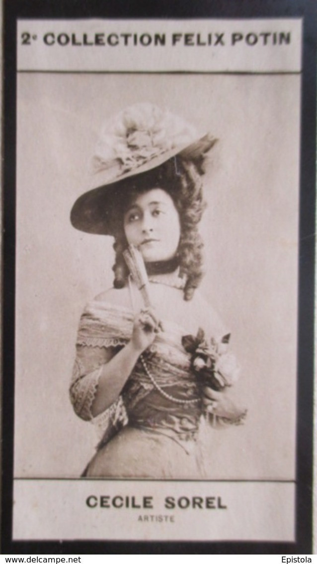► Cécile SOREL Actrice En Costume De Théâtre  Chapeau Comédie Française épouse Ségur-Lamoignon - Photo Felix POTIN 1908 - Félix Potin