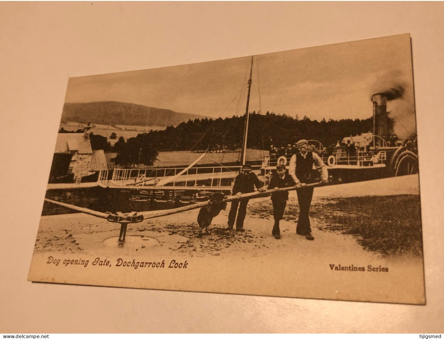 Scotland United Kingdom Great Britain Dochgarroch Lock Dog Opening Gate Valentine Valentines S. 15997 Post Card POSTCARD - Inverness-shire