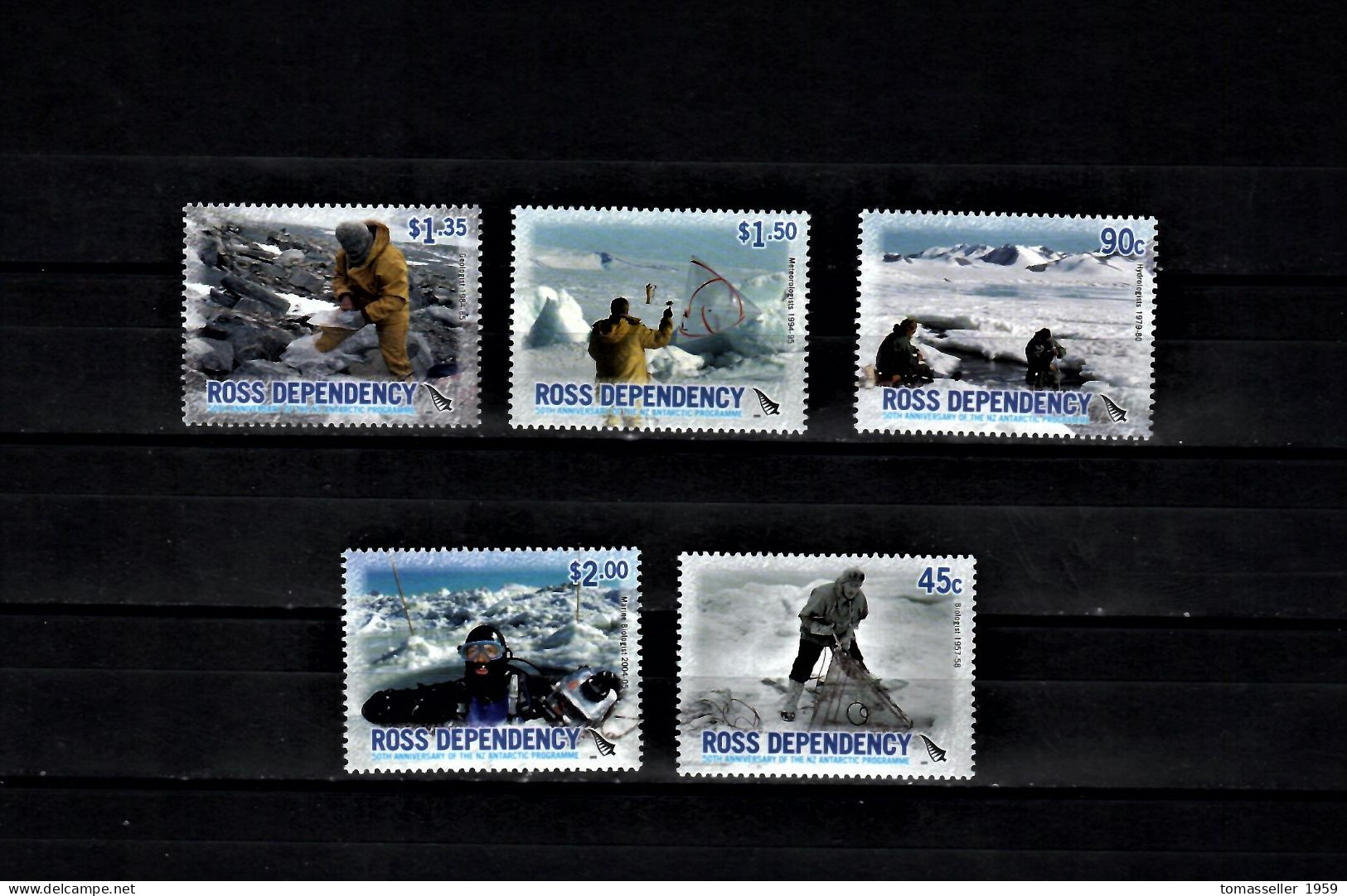 Ross Dependency (New Zealand)-  2006 The 50th Anniversary Of The New Zealand Antarctic Programme -5v.MNH** - Nuovi