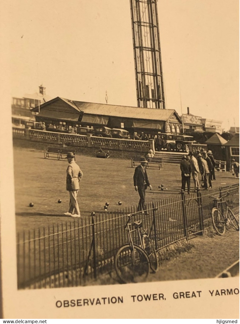 England United Kingdom Britain Great Yarmouth Playing Balls Ball Game Petanque Watch Tower RPPC 16007 Post Card POSTCARD - Great Yarmouth