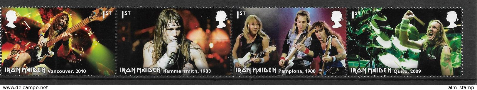 2023 Großbritannien Mi. 5093-5100  **MNH   Heavy-Metal-Band „Iron Maiden - Neufs