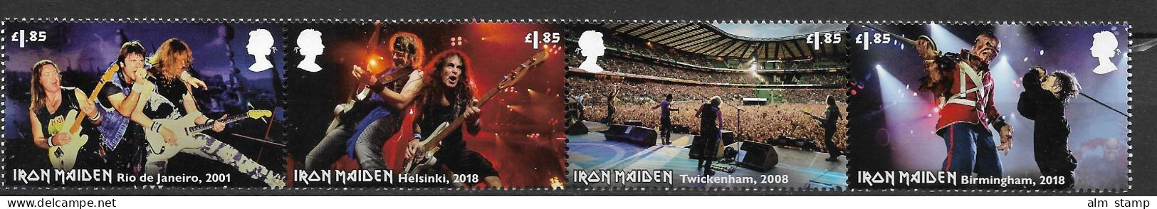 2023 Großbritannien Mi. 5093-5100  **MNH   Heavy-Metal-Band „Iron Maiden - Neufs