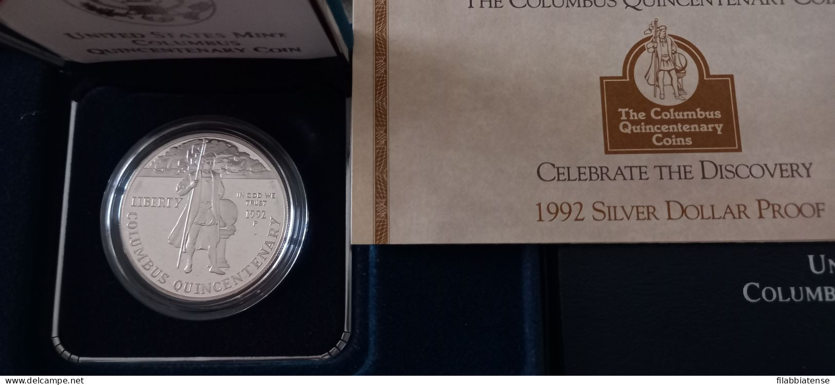 1992 - Stati Uniti 1 Dollar -  Cristoforo Colombo  Fs    ------- - Commemoratifs