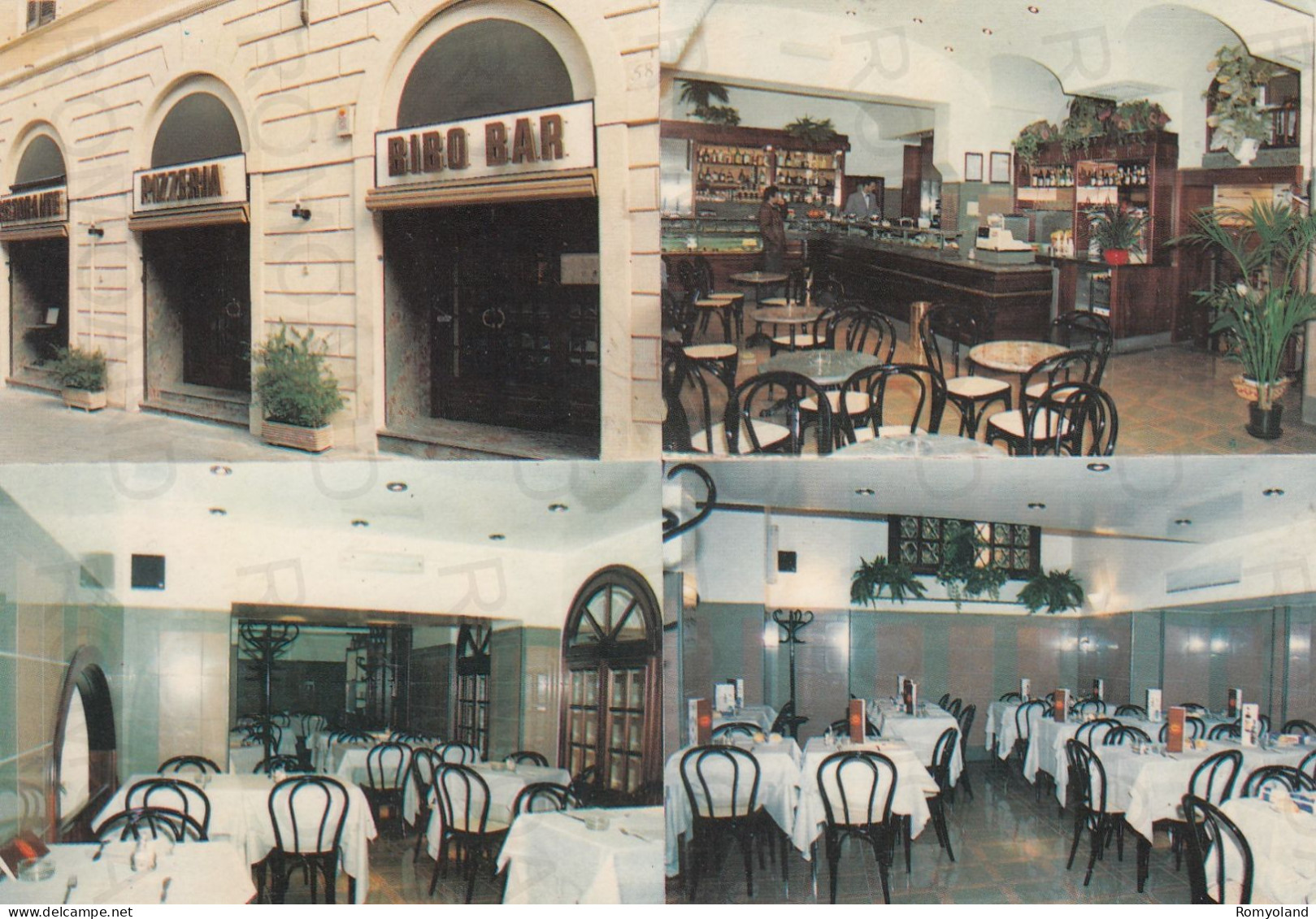 CARTOLINA  ROMA,LAZIO-BIBO BAR RISTORANTE PIZZERIA-PIAZZA S.S.APOSTOLI-STORIA,MEMORIA,CULTURA,BELLA ITALIA,NON VIAGGIATA - Cafes, Hotels & Restaurants