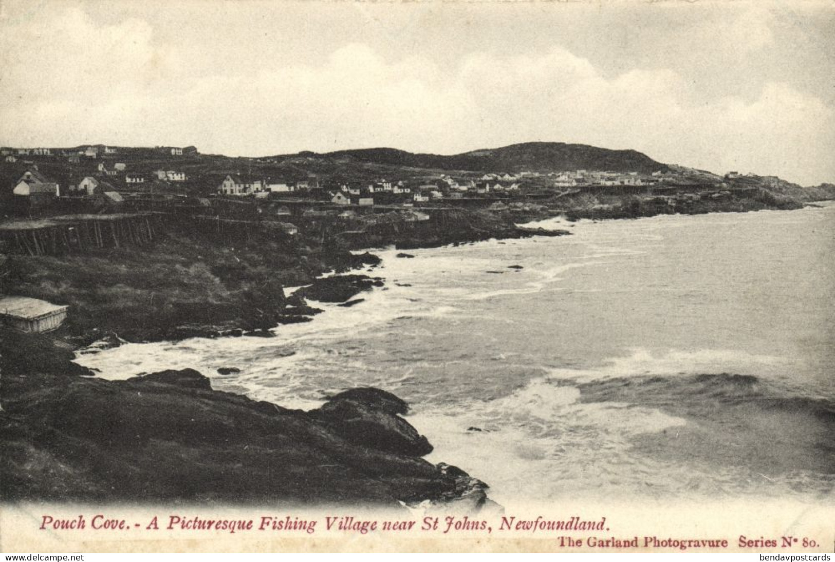 Canada, St. JOHN'S, Fishing Village, Pouch Cove (1910s) Postcard - St. John's