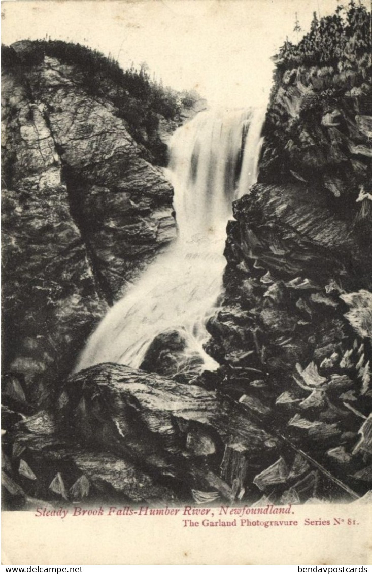Canada, Steady Brook Falls Humber River (1910s) Postcard - Otros & Sin Clasificación