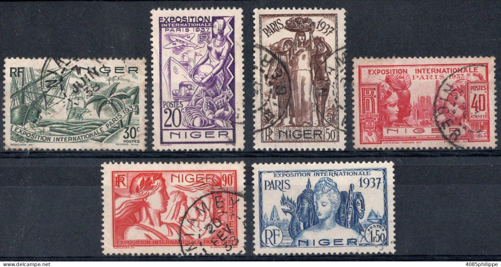 NIGER Timbres-postes N°52 à 62 Oblitérés TB Cote 14€50 - Used Stamps