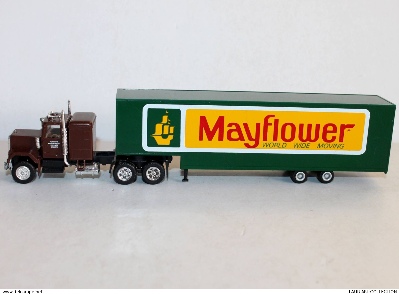 CAMION POIDS LOURD 1/87, TRANSPORT TRACTEUR NORTH WEST + SEMI REMORQUE MAYFLOWER - AUTOMOBILE MINIATURE (1712.69) - Massstab 1:87