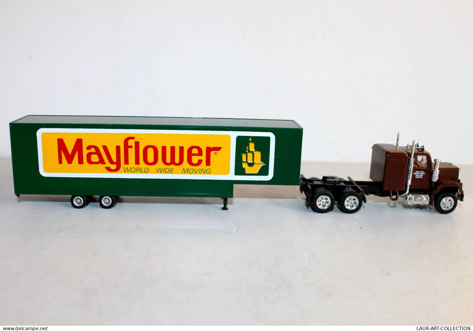 CAMION POIDS LOURD 1/87, TRANSPORT TRACTEUR NORTH WEST + SEMI REMORQUE MAYFLOWER - AUTOMOBILE MINIATURE (1712.69) - Scale 1:87