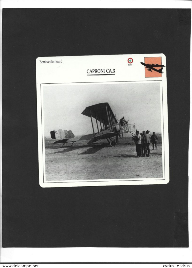 Avion ** Italie   **  Bombardier Lourd  **  Caproni CA.3 - Vliegtuigen