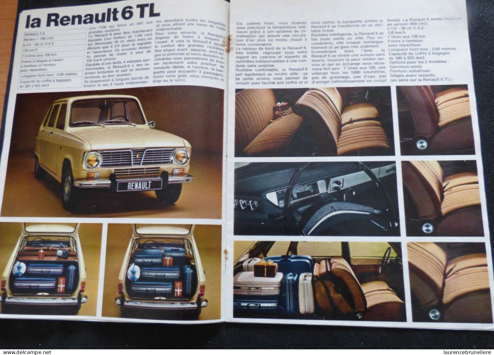 DEPLIANT PUBLICITAIRE  LES MODELES RENAULT 1971 - Publicités