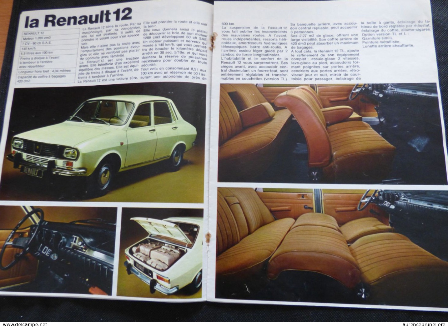DEPLIANT PUBLICITAIRE  LES MODELES RENAULT 1971 - Publicités