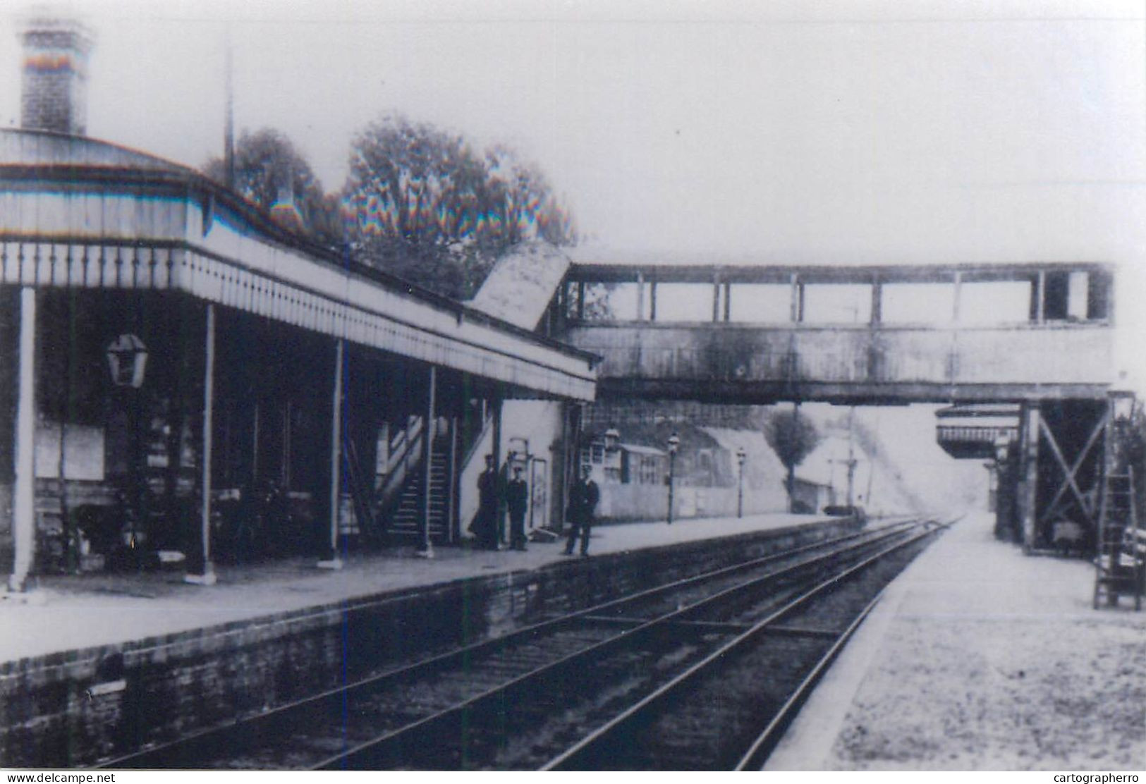 Surrey Upper Warlingham Railway Station Lot Of 6 Photos 9 X 14 Cm - Surrey