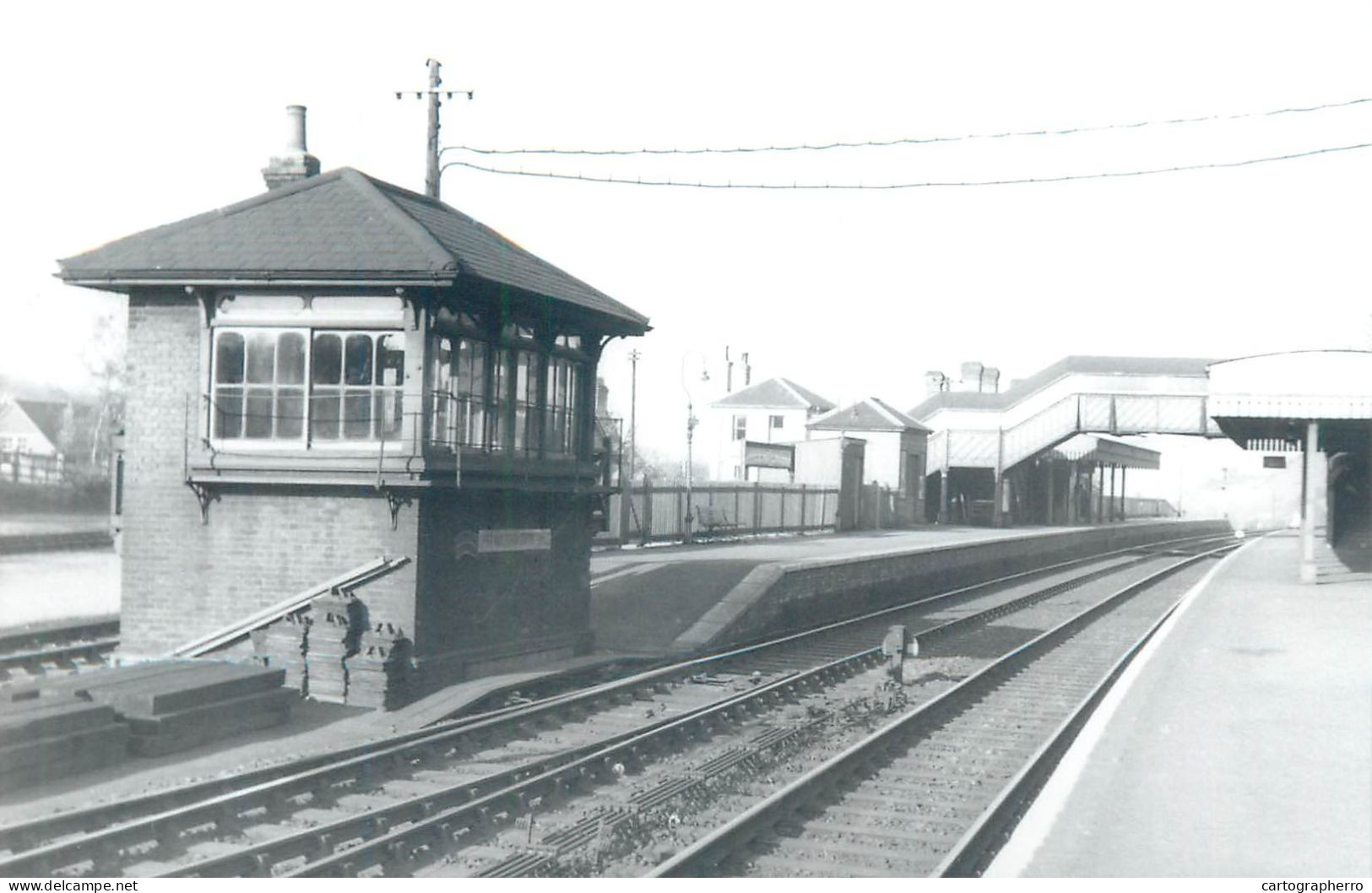 Surrey Upper Warlingham railway station lot of 6 photos 9 x 14 cm