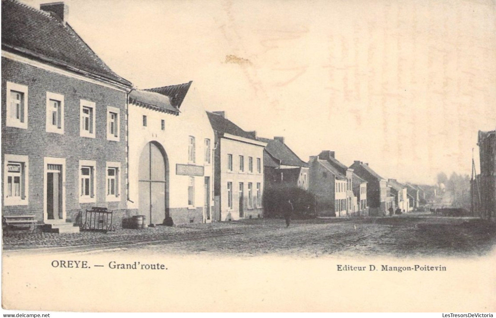 Belgique - Oreye - Grand'route - Edit. Mangon  Poitevin - Imprimerie - Carte Postale Ancienne - Borgworm