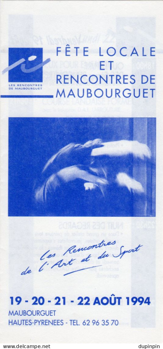 FETE LOCALE ET RENCONTRES DE MAUBOURGUET 1992-1993-1994-1995-1996-1997 - Programmes