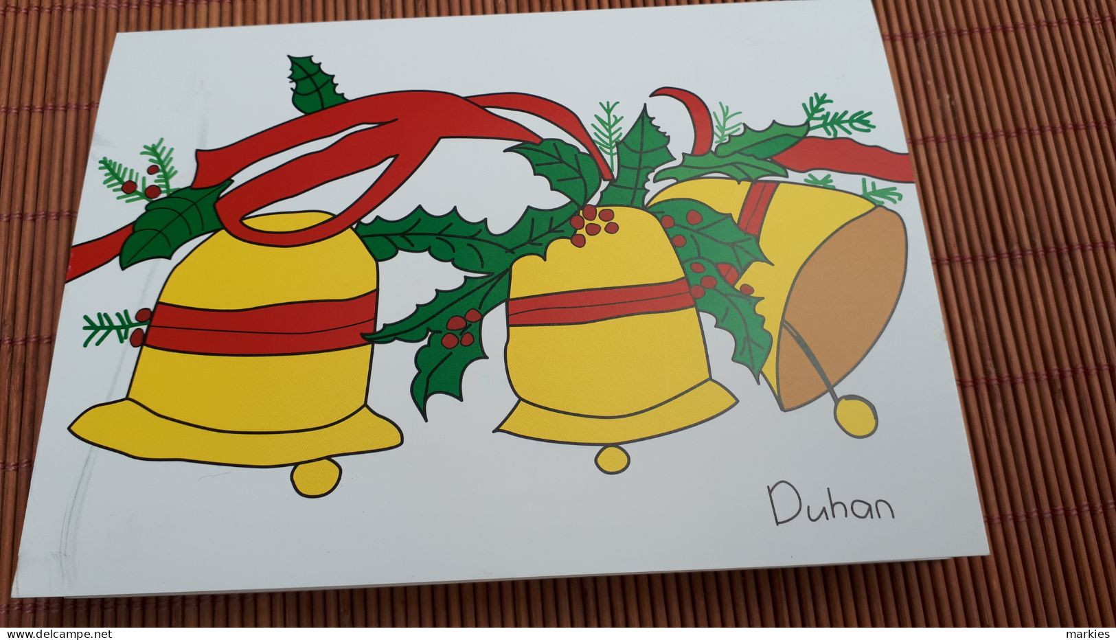 Christmas Card New With Folder New 2 Scans Rare - Navidad