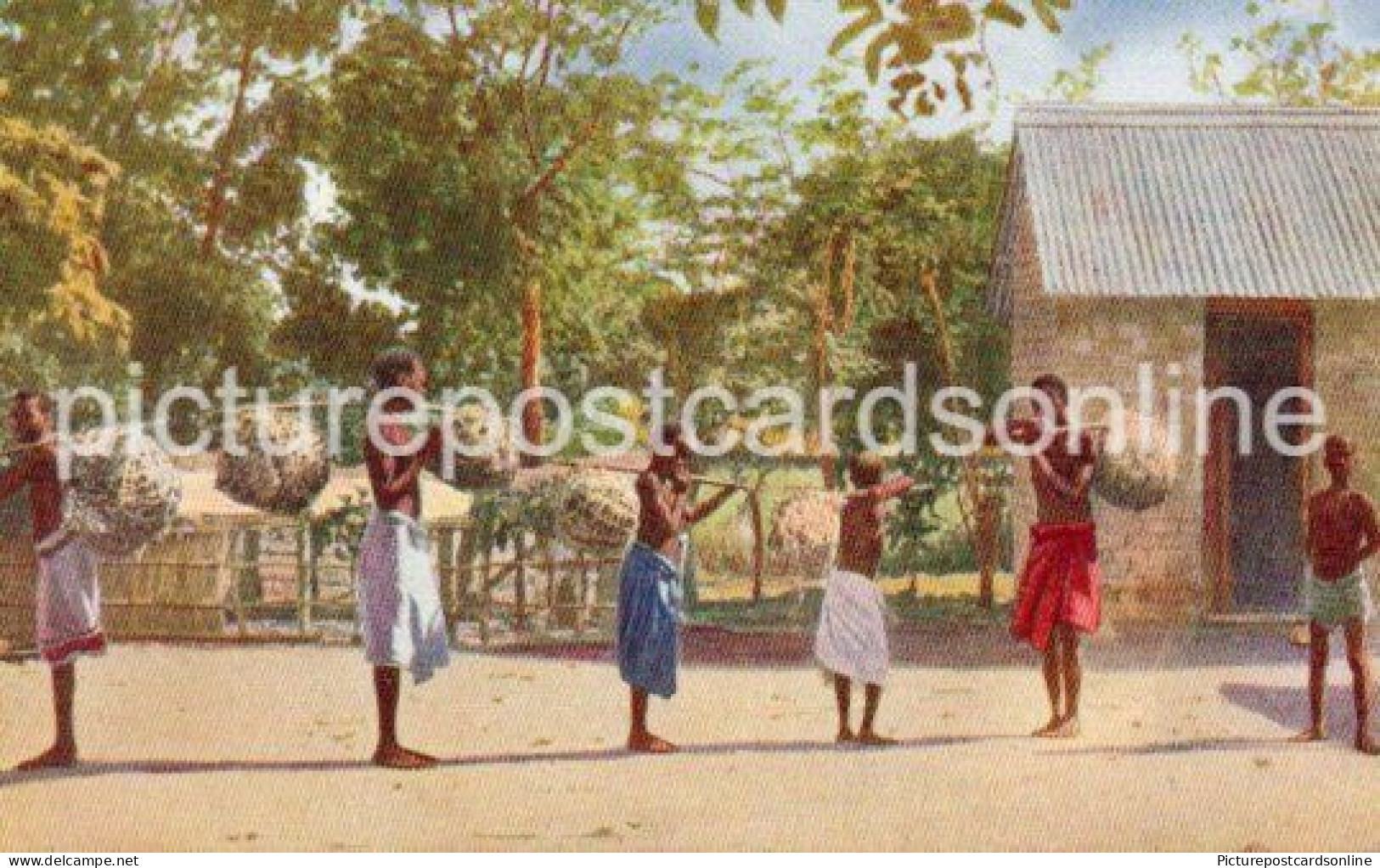 BRINGING FOWLS FOR SALE MYPONDA'S NYASALAND OLD COLOUR POSTCARD AFRICA UNIVERSITIES MISSION TO CENTRAL AFRICA - Zimbabwe