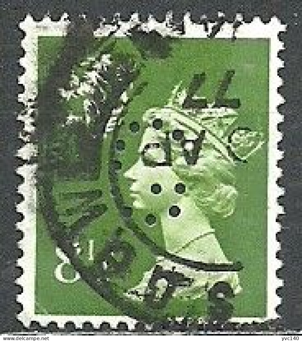 Great Britain; 1971 Issue Stamp "Perfin" - Perforadas