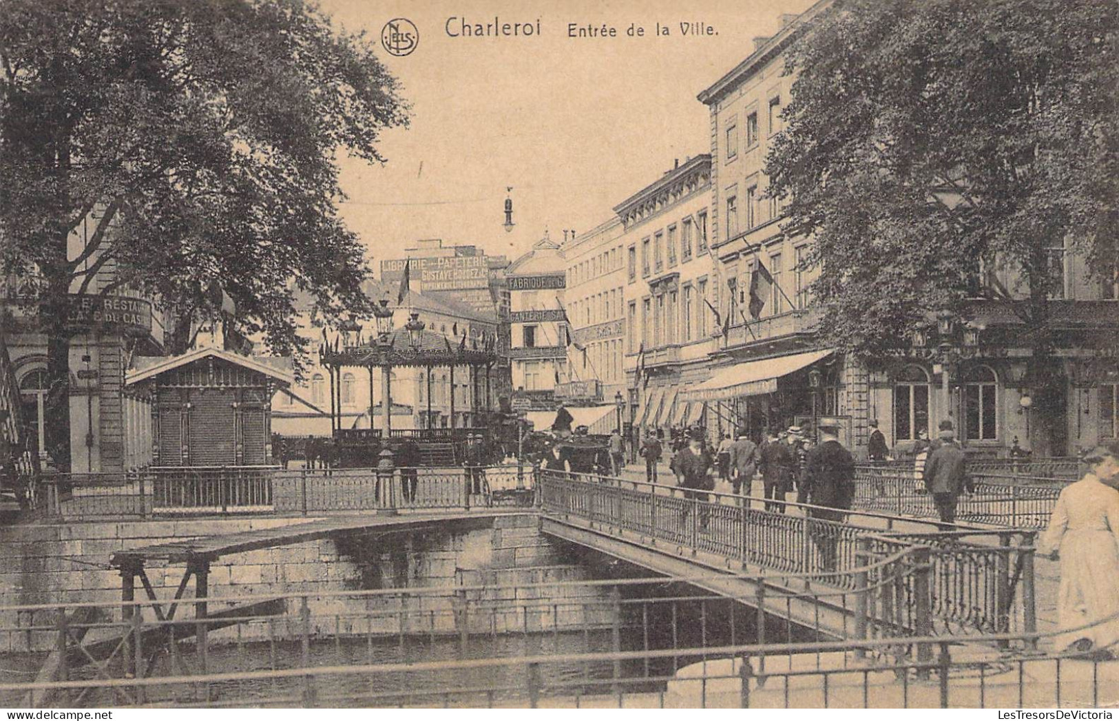 Belgique - Charleroi - Quai De La Sambre - Edit. Grand Bazar De La Bourse - Animé - Canal - Carte Postale Ancienne - Charleroi