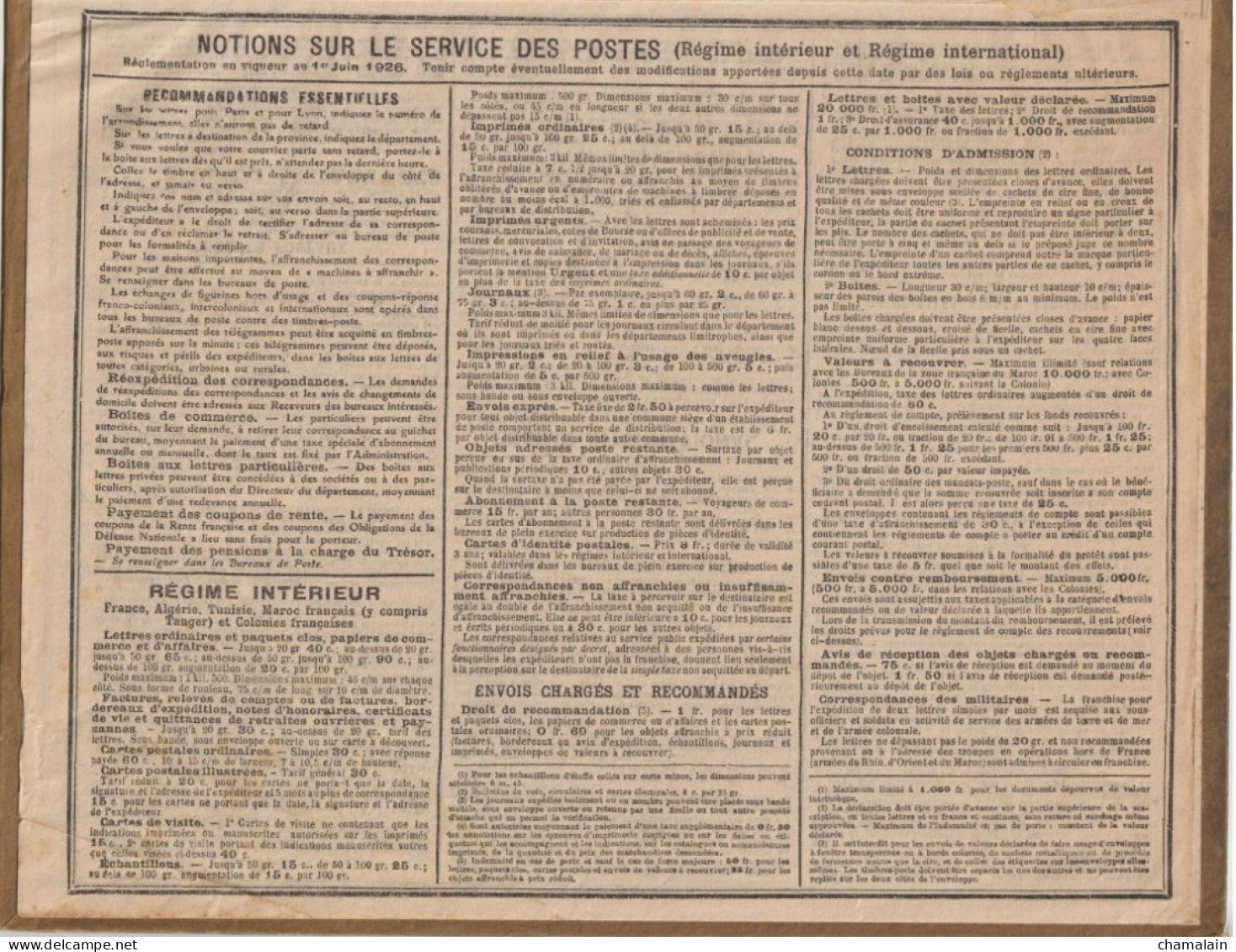 ALMANACH DES POSTES ET TELEGRAPHES Année 1927 -  " Viaduc De Morlaix " ( Bords Dorés) - Grand Format : 1921-40