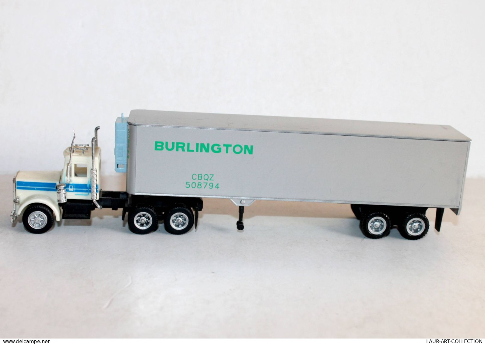 CAMION POIDS LOURD 1/87 TRANSPORTEUR: BURLINGTON 508794 TRACTEUR + SEMI REMORQUE - AUTOMOBILE MINIATURE (1712.72) - Scale 1:87