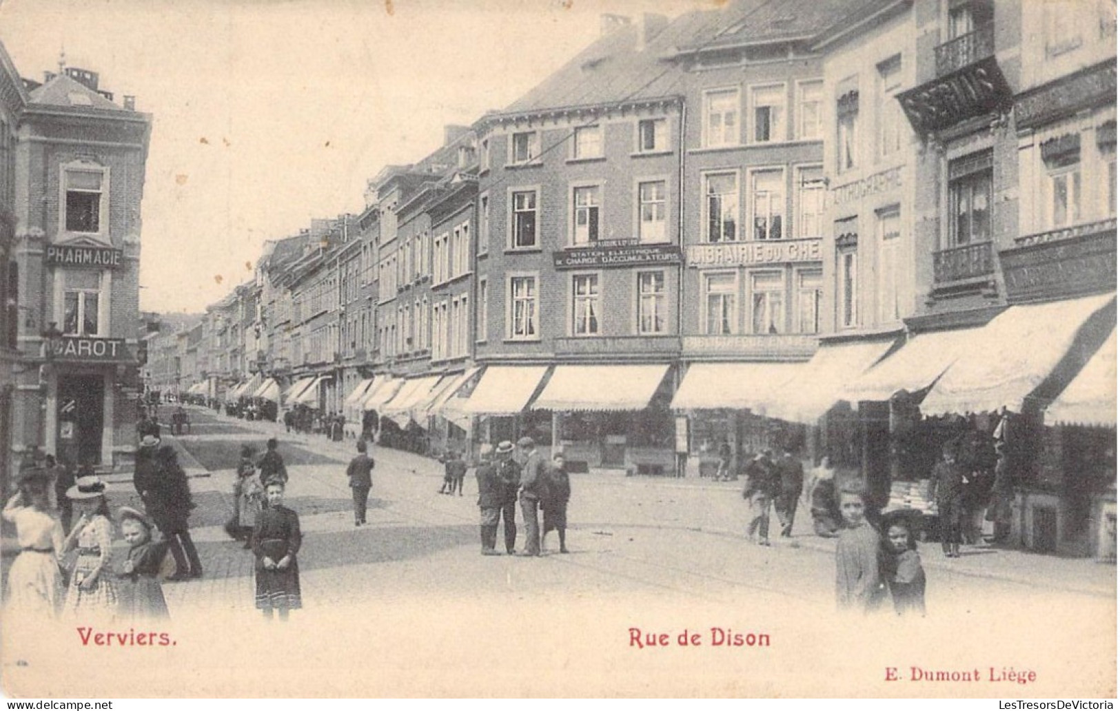 Belgique - Verviers - Rue Du Dison - E. Dumot Liège - Animé - Carte Postale Ancienne - Verviers