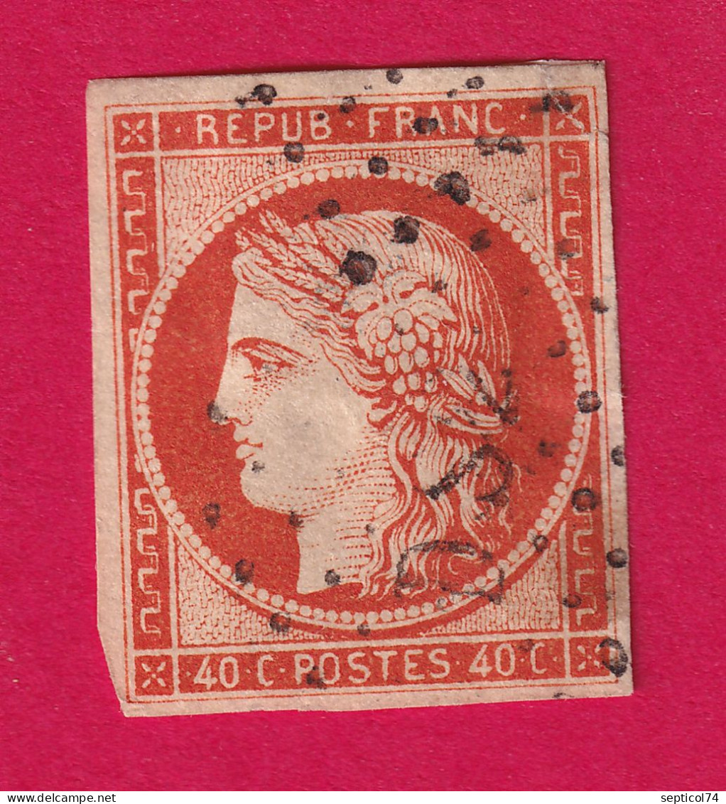 N°5 LOSANGE ROMAIN DS2 PARIS COTE 500€ TIMBRE BRIEFMARKEN STAMP FRANCE - 1849-1850 Ceres