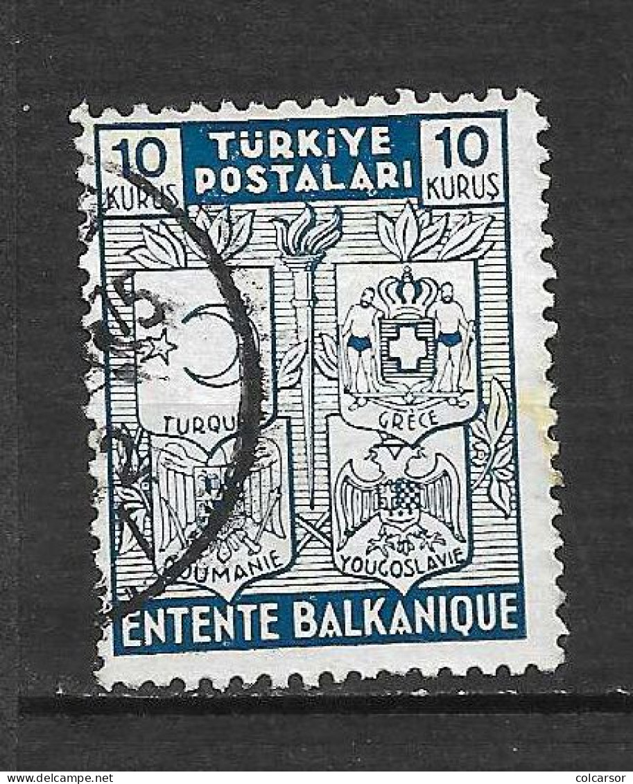 TURQUIE N° 935 " ENTENTE BALKANIQUE " - Oblitérés