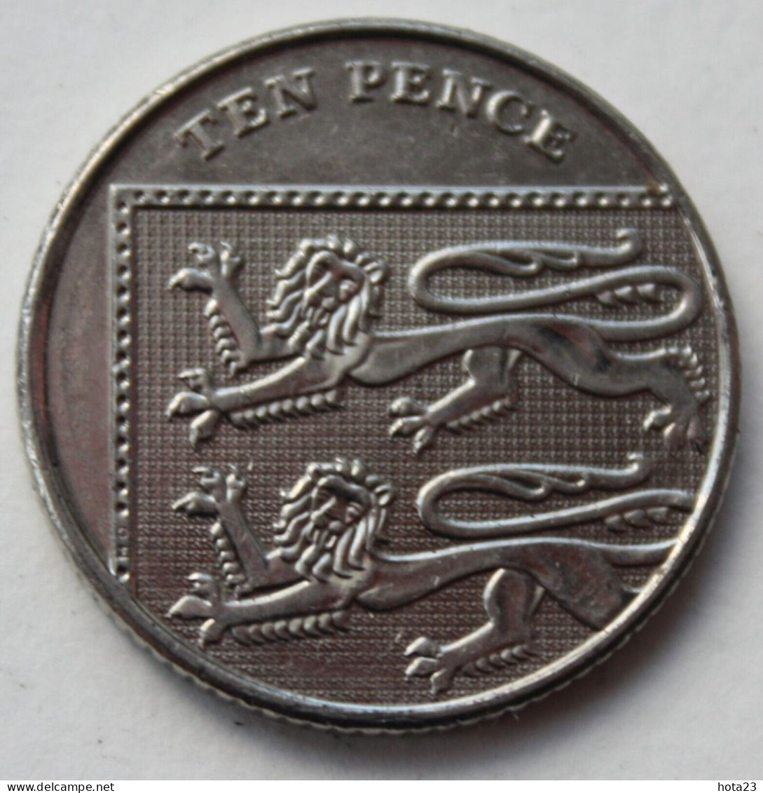 2012 - 10 Ten Pence; United Kingdom; England; Great Britain; Circulated - 10 Pence & 10 New Pence