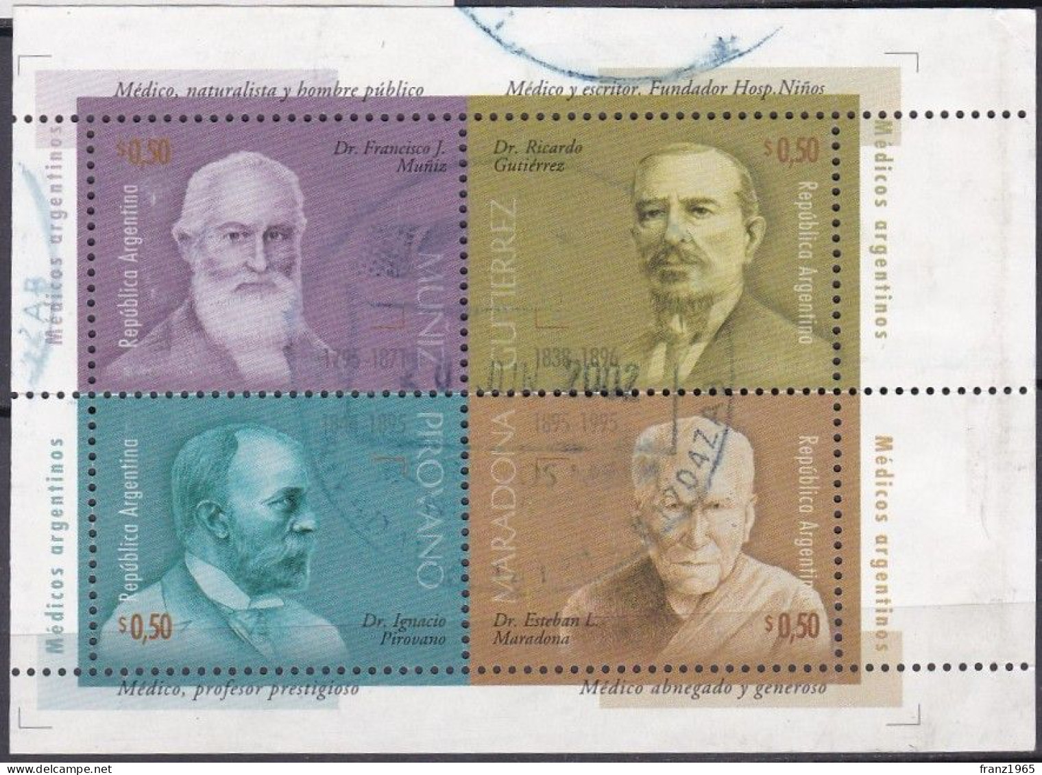 Medicos Argentinos - 1996 - Used Stamps