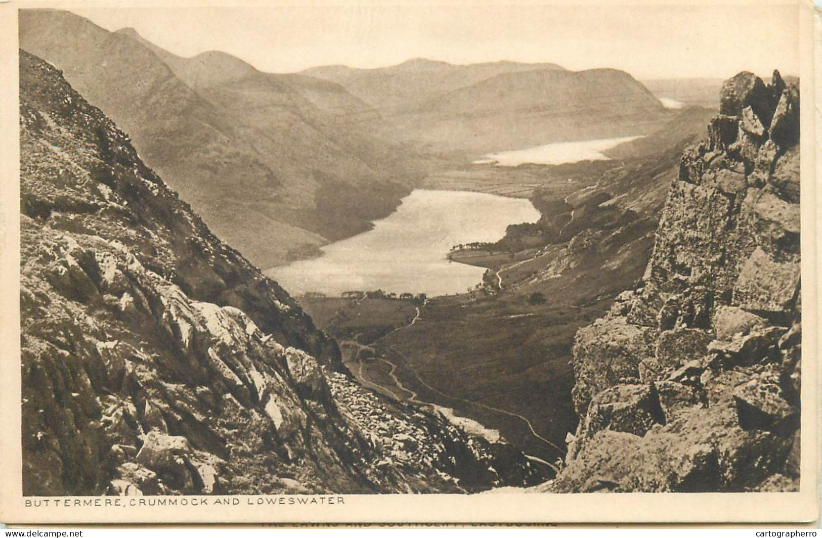 England Lake District Buttermere Crummock And Loweswater Panoramic View - Buttermere