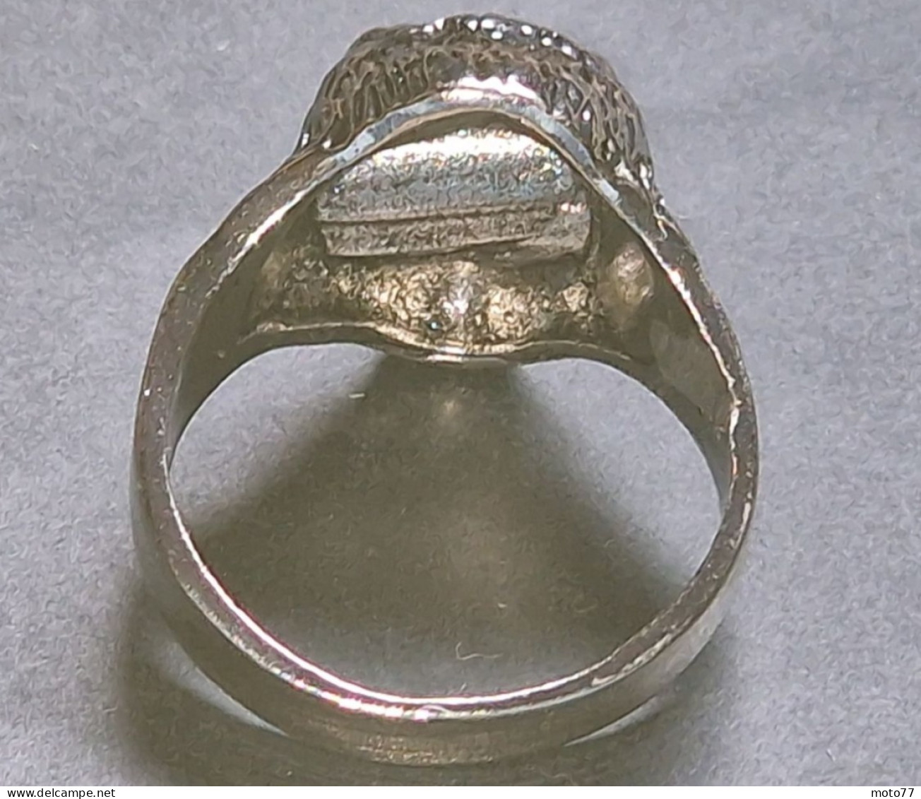 Jolie BAGUE Tête Gorille Argenté -Taille 11-Diamètre Intérieur(pour Le Doigt): Environ 21 Mm -"neuf De Stock"- Vers 2000 - Rings