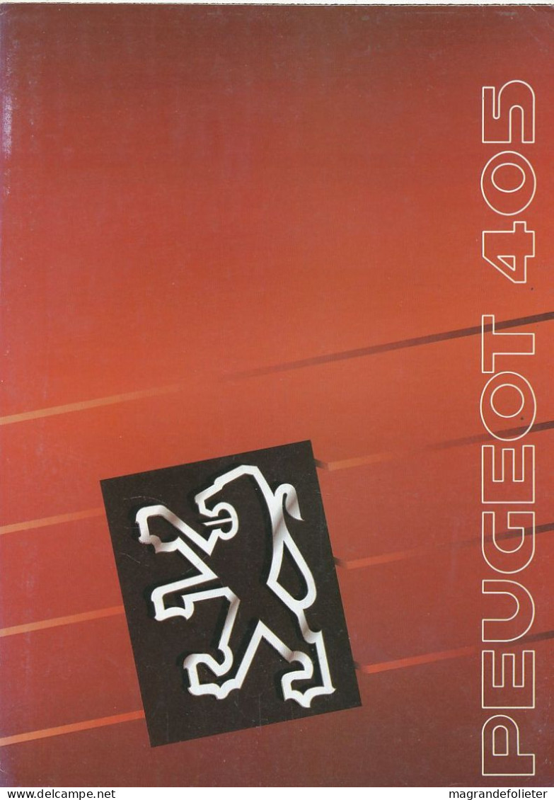 CATALOGUE VOITURE  PEUGEOT 405 - Voitures