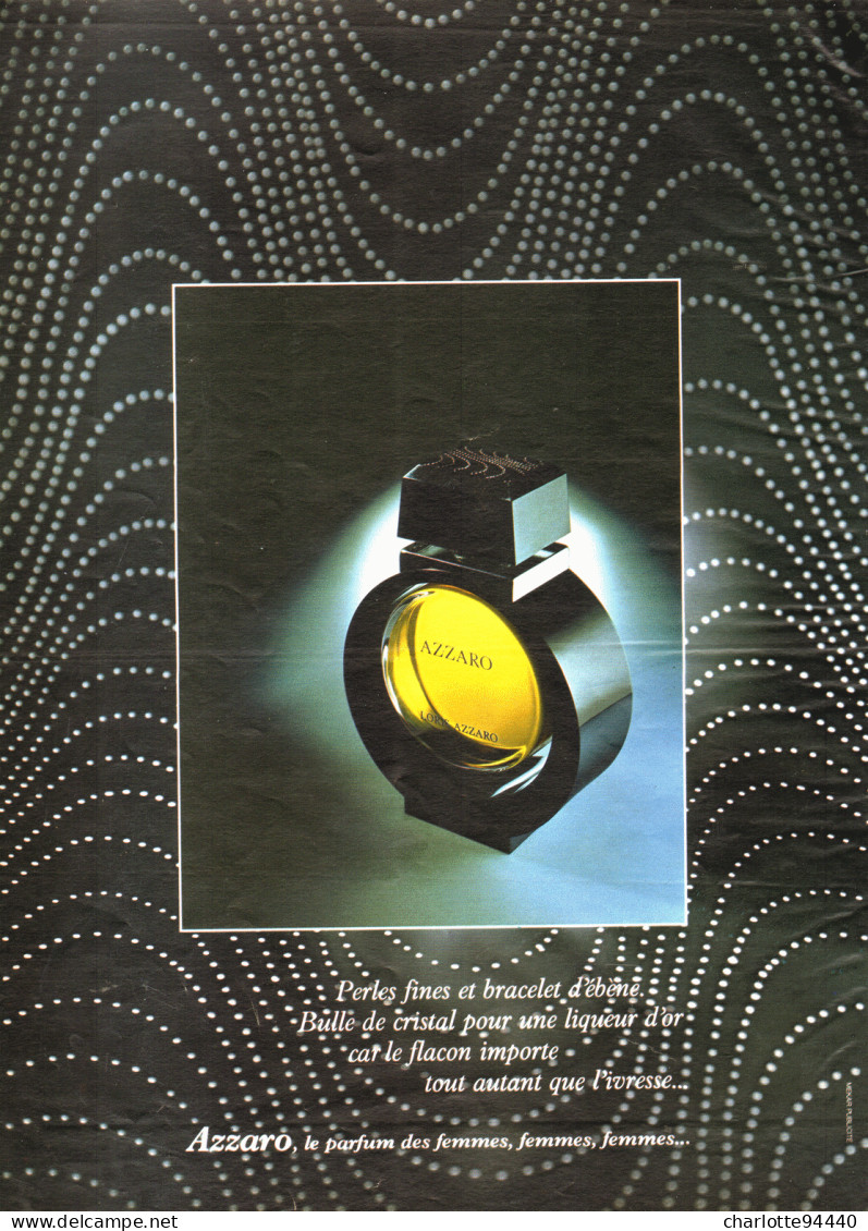 PUB PARFUM    " AZZARO " 1979 ( 1 ) - Unclassified