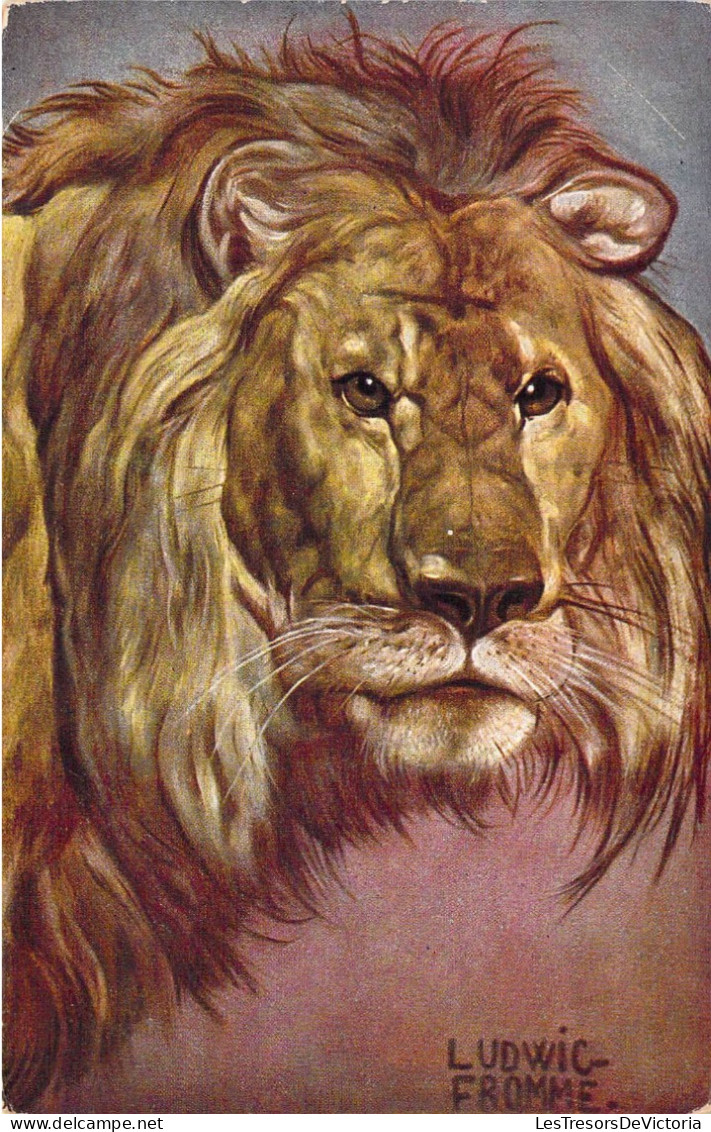 Animaux - Lions - Illustrateur Ludwic Fromme - Peluba  - Carte Postale Ancienne - Leones