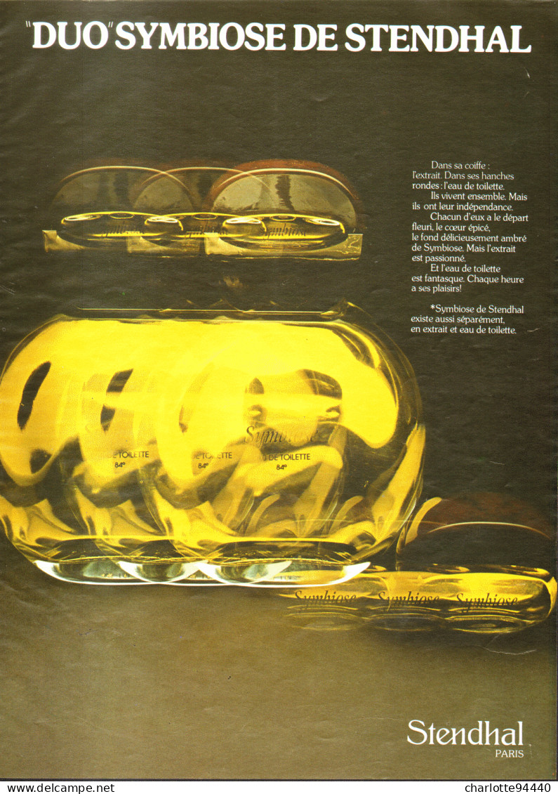 PUB PARFUM    " STENDHAL  " 1979 ( 1 ) - Non Classificati