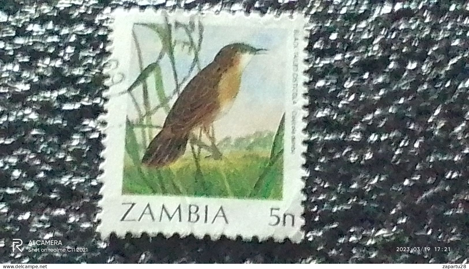 ZAMBİYA-  1987-     5N  BİRDS   USED - Gebraucht