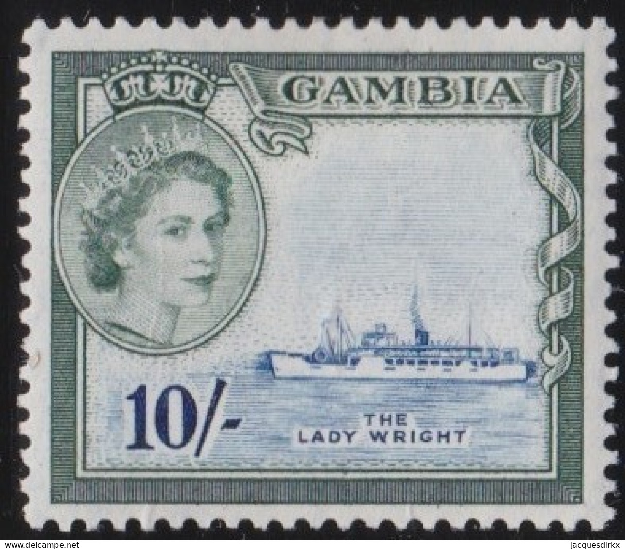 Gambia    .    SG   .    184 (2 Scans)     .     *     .     Mint-hinged - Gambia (...-1964)