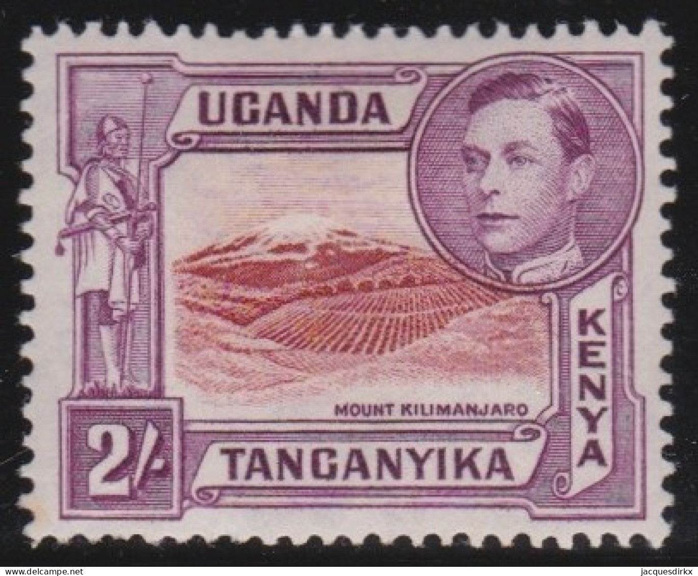 Kenya ,Uganda&Tanganyika     .    SG    .    146-b   (2 Scans)     .      *        .    Mint-hinged - Kenya, Oeganda & Tanganyika