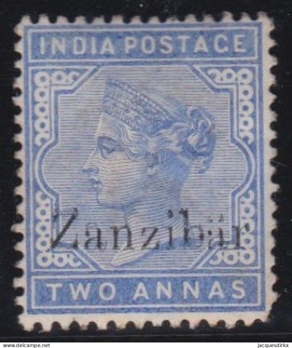 Zanzibar    .    SG    .    7 L  (2 Scans)    .      *    .  Missing Right Bottom Corner       .    Mint-hinged - Zanzibar (...-1963)