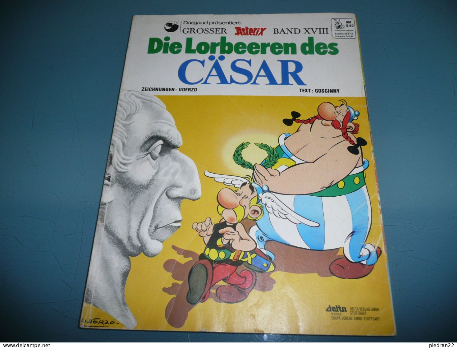 ALBUM EN ALLEMAND BANDE DESSINEE BD ASTERIX DIE LORBEEREN DES CÄSAR UDERZO GOSCINNY 1974 - Asterix