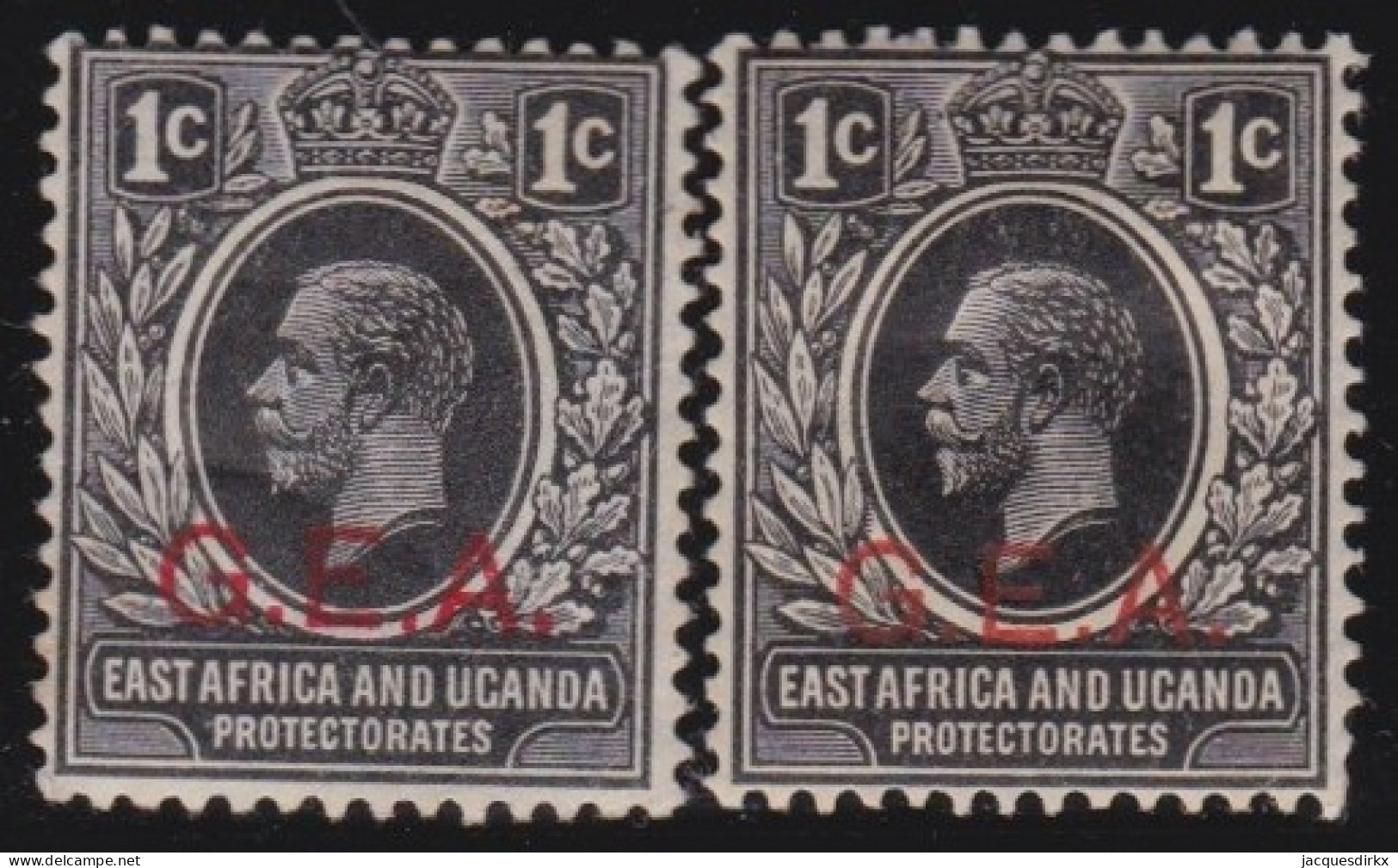 G.E.A.        .    SG    .    45/46       .     *       .    Mint-hinged - Kenya & Ouganda